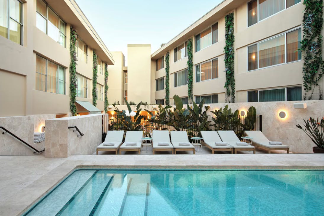 Pool and chairs